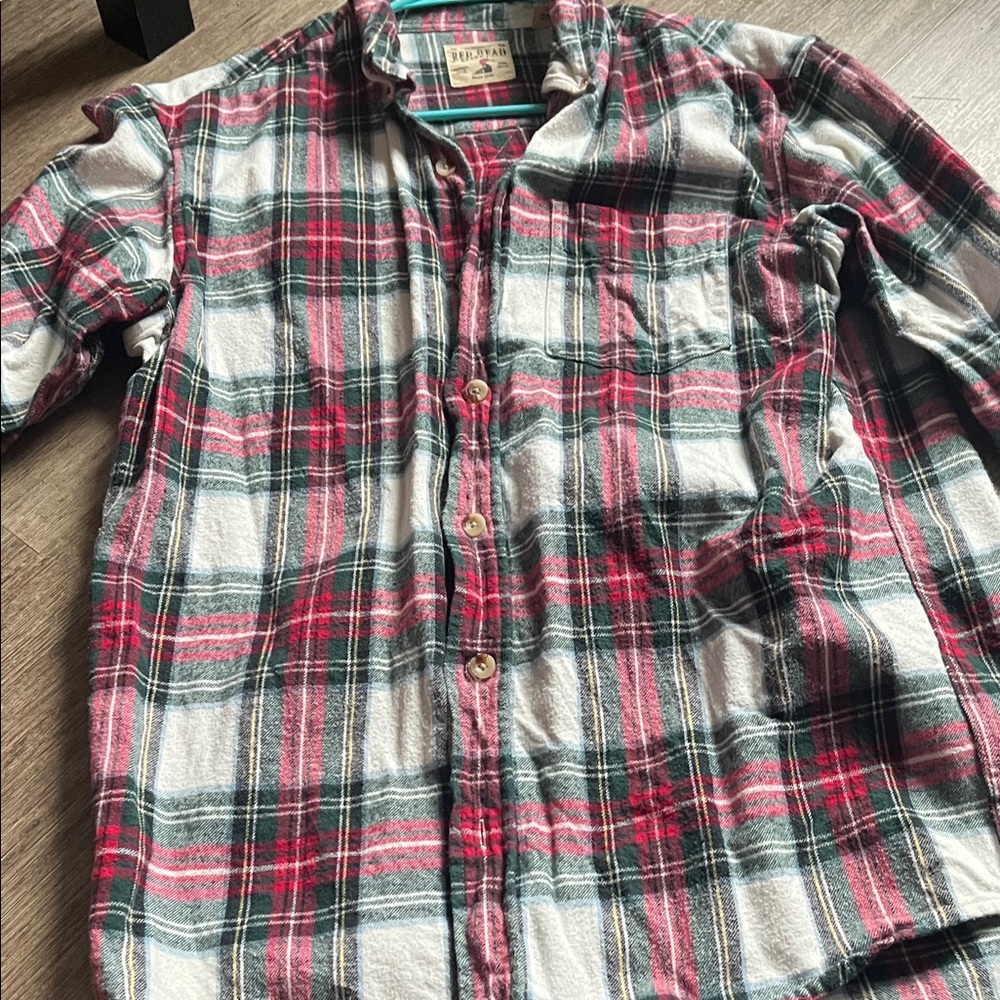 RedHead Casual Plaid Shirt - Red, Green, White
